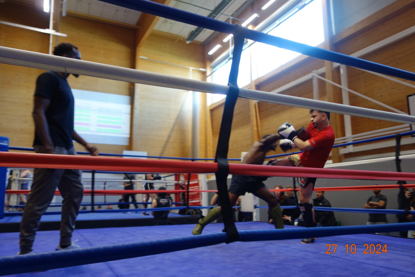 In the ring — pre-fight